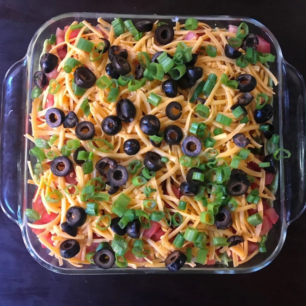 Keto and Low Carb 7 Layer Taco Dip 1