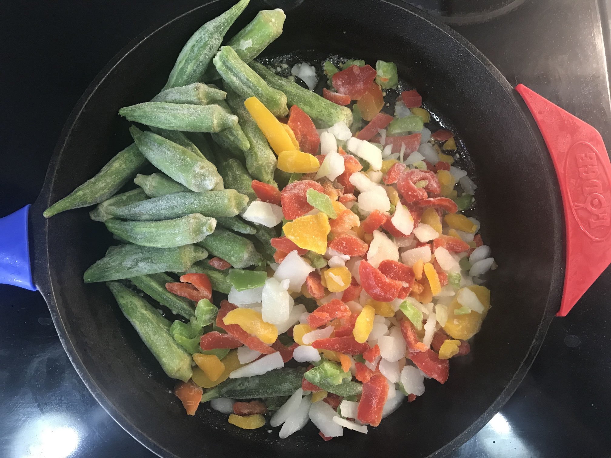 Chipotle Okra Recipe Ingredients Skillet