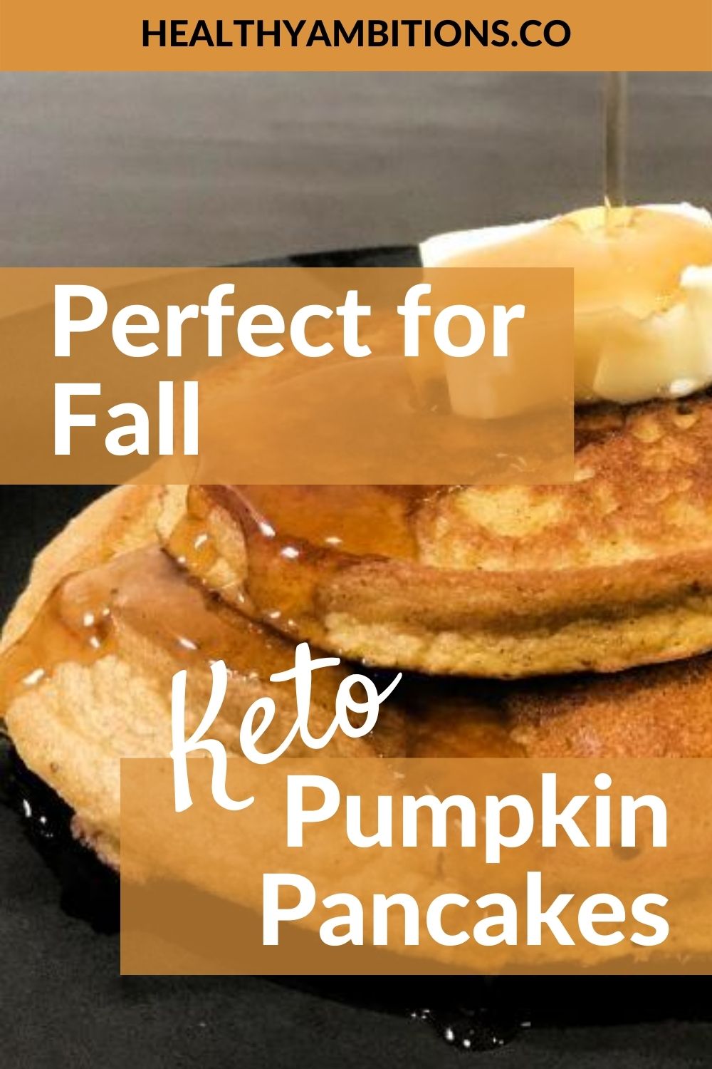 Keto Pumpkin Pancakes Recipe - Mixed in a Blender! | Healthy Ambitions