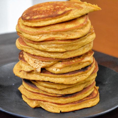 Keto Pumpkin Blender Pancakes