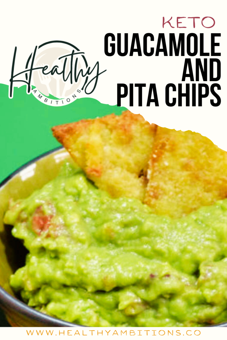 Homemade Guacamole and Keto Pita Chips