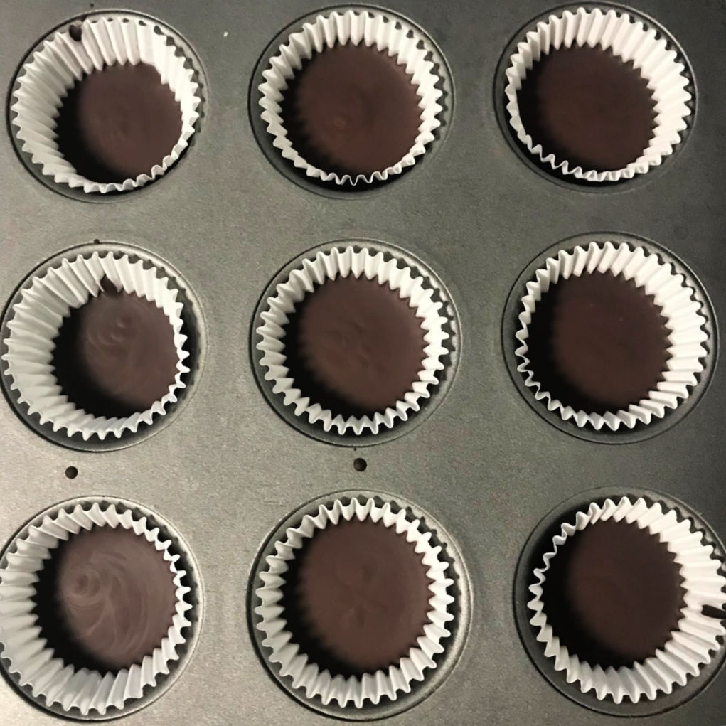 Chocolate Peanut Butter Cups First Layer