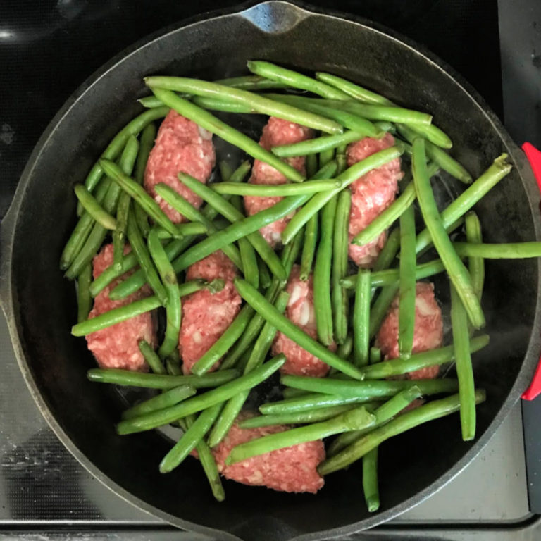 Lamb Kabobs and Green Beans – Healthy One Skillet Meals