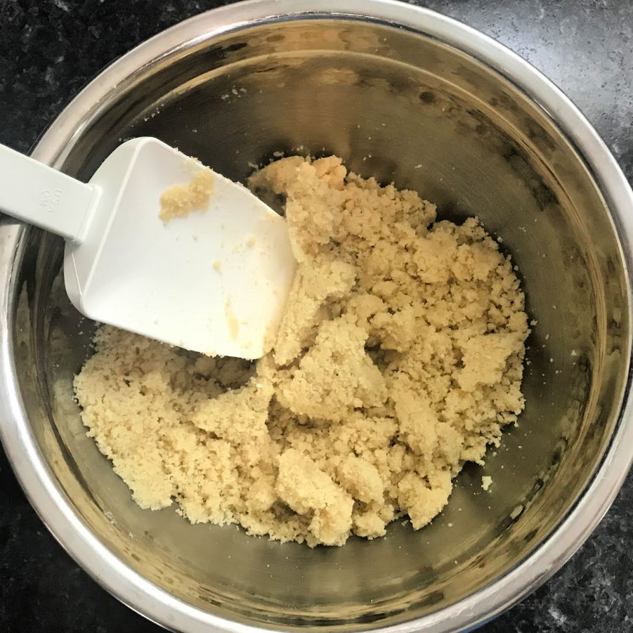 Keto Pecan Pie Recipe Mixing Dough