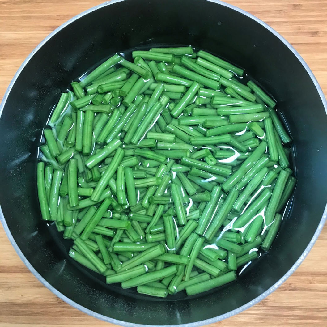 Green Bean Casserole Keto Beans In Pot