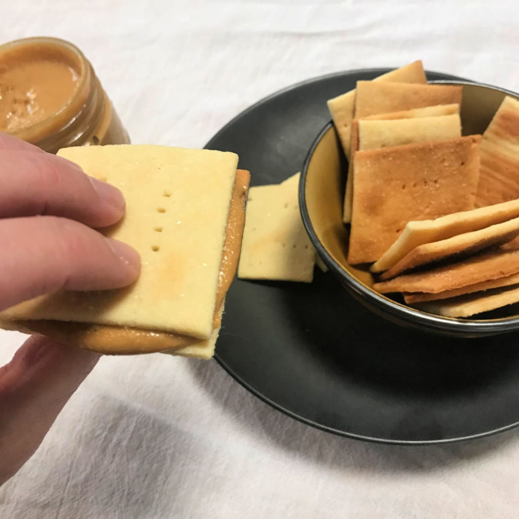 Keto Butter Crackers Serving Suggestion