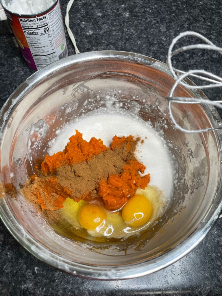 Keto Pumpkin Pie filling ingredients