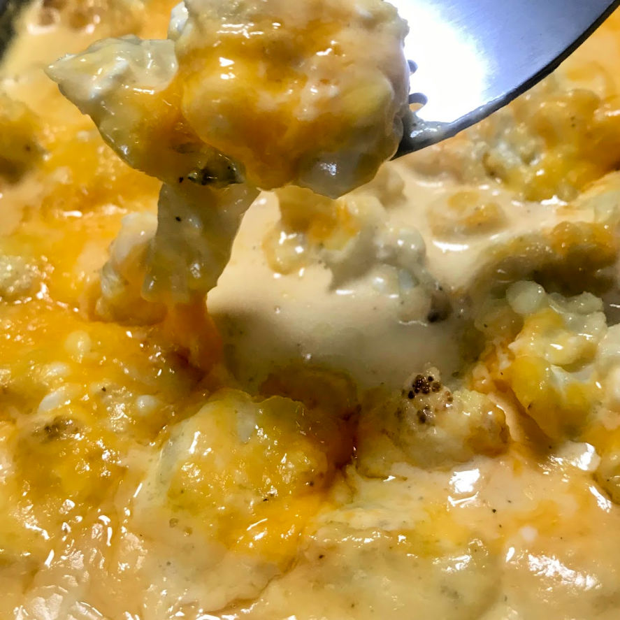 Keto Thanksgiving Dinner Cauliflower Mac 'n Cheese