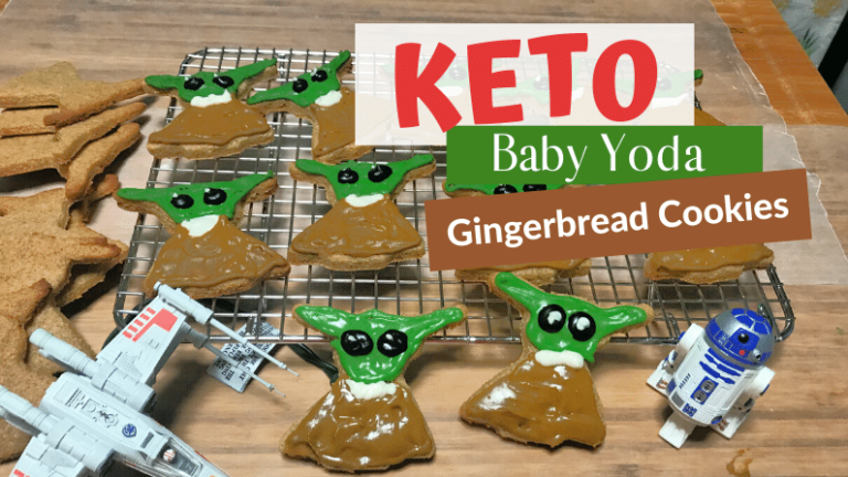 Baby Yoda Keto Gingerbread Cookies
