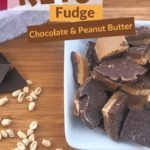 Super Yummy Keto Chocolate Peanut Butter Fudge pin 1