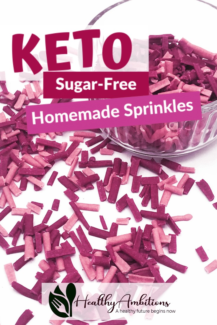 Easy Homemade SugarFree Keto Sprinkles Healthy Ambitions