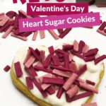 Valentine's Day Keto Heart Sugar Cookies Pin 1