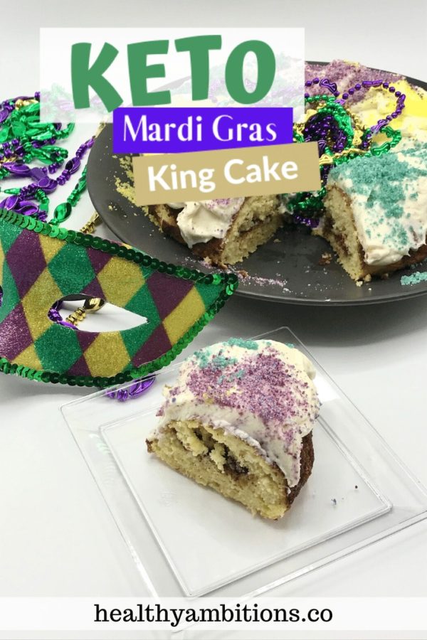 Keto Mardi Gras King Cake Recipe | Healthy Ambitions