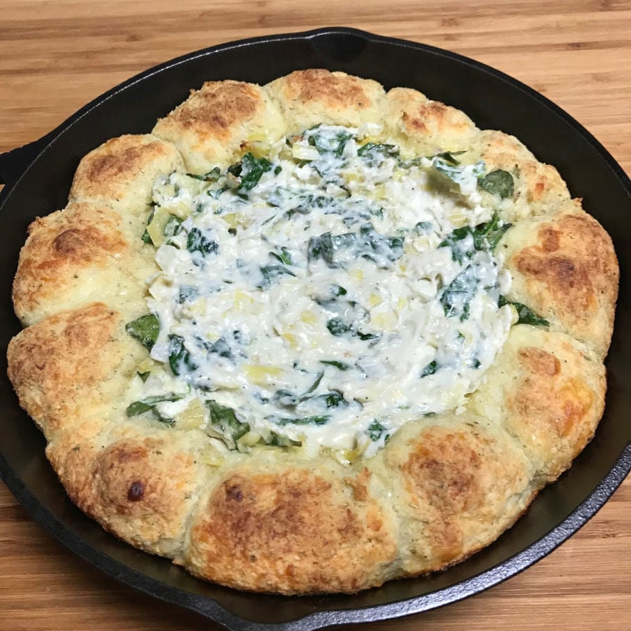 Keto Thanksgiving Dinner Spinach Artichoke Dip 