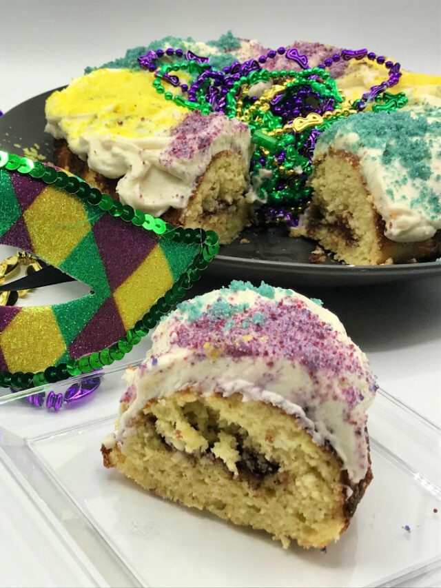 Keto King Cake for Mardi Gras