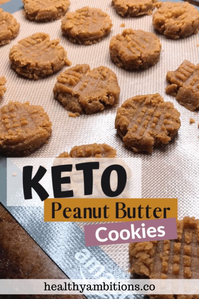 Peanut Butter Cookies Keto Vertical