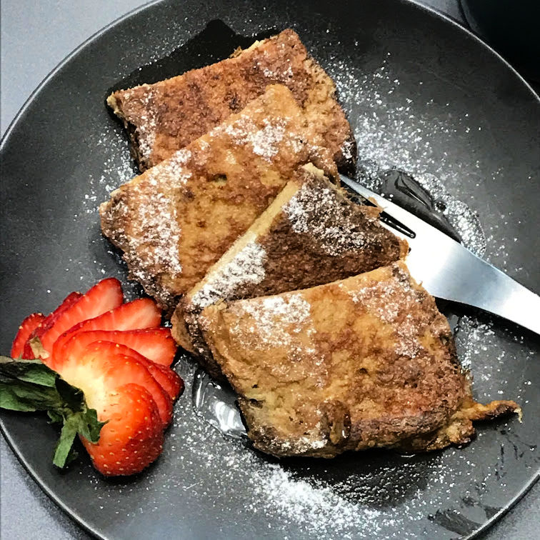Keto French Toast plated