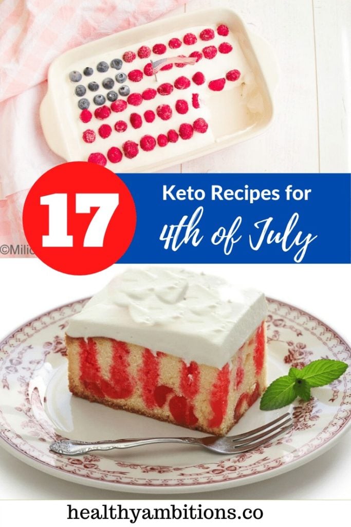17 of the Best Keto Recipes for 4th of July pin 2