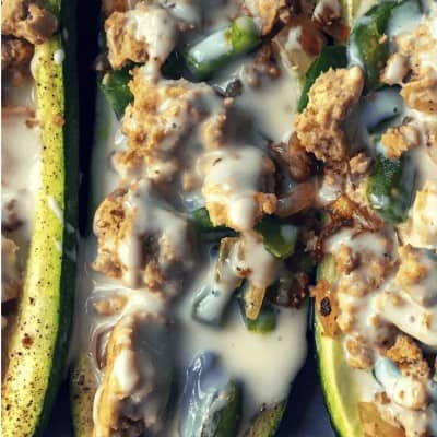 Easy Zucchini Recipes Chicken Philly Stuffed