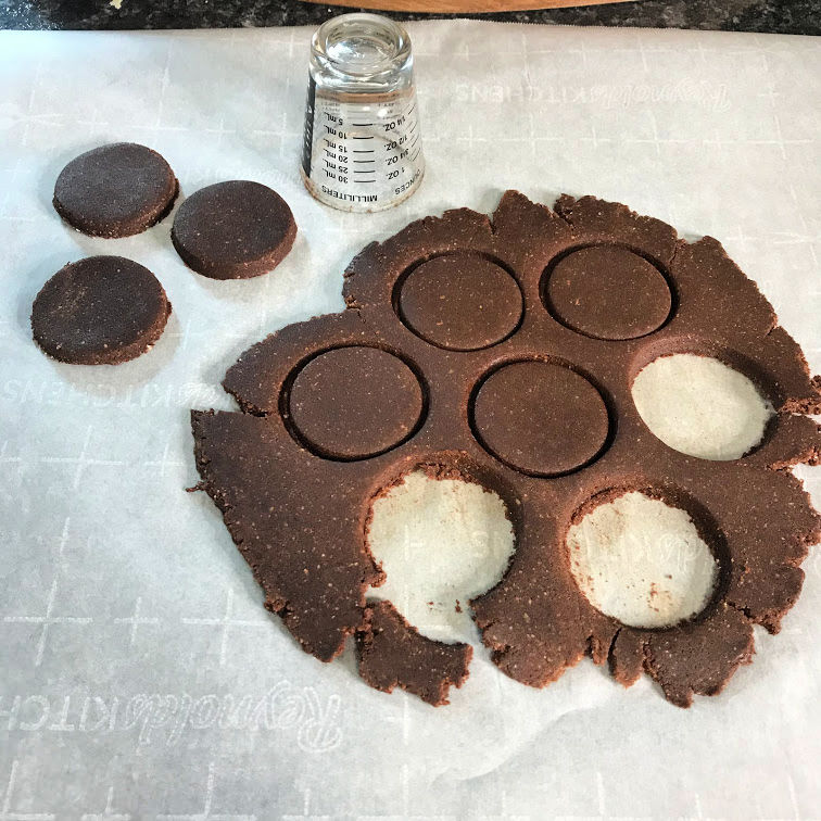 Peanut Butter Oreo Cookie Recipe Cutting Dough