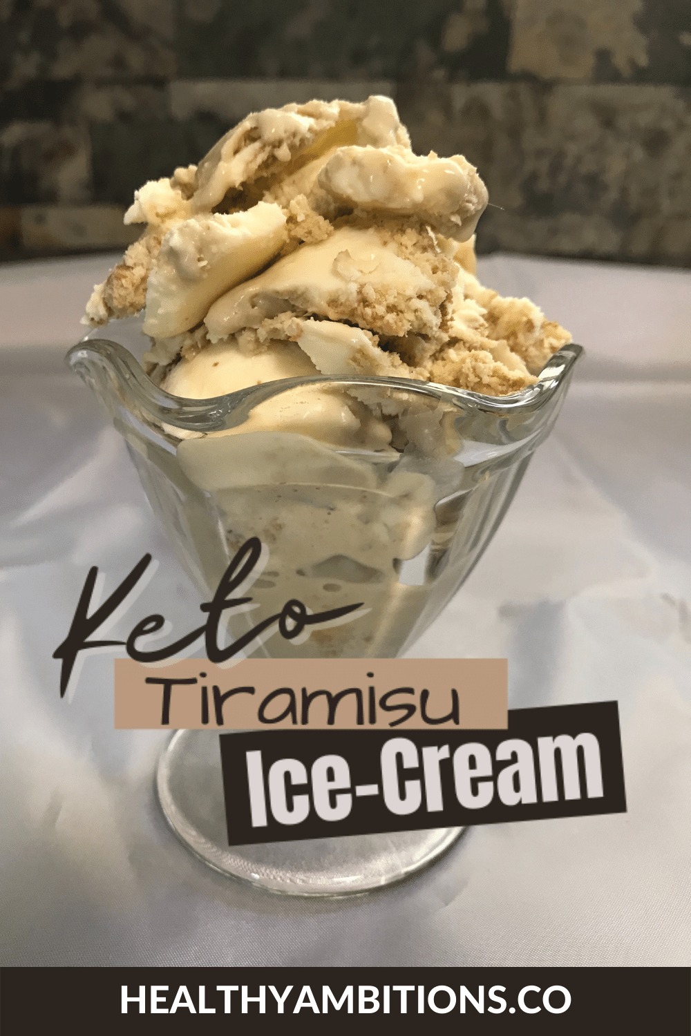 Tiramisu Ice Cream Vertical