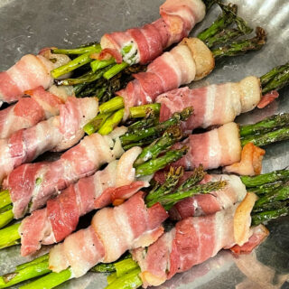 Bacon Wrapped Asparagus baked