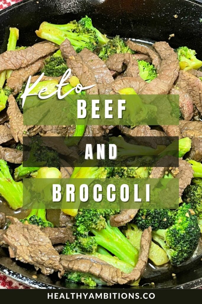 Keto Beef and Broccoli Pinterest