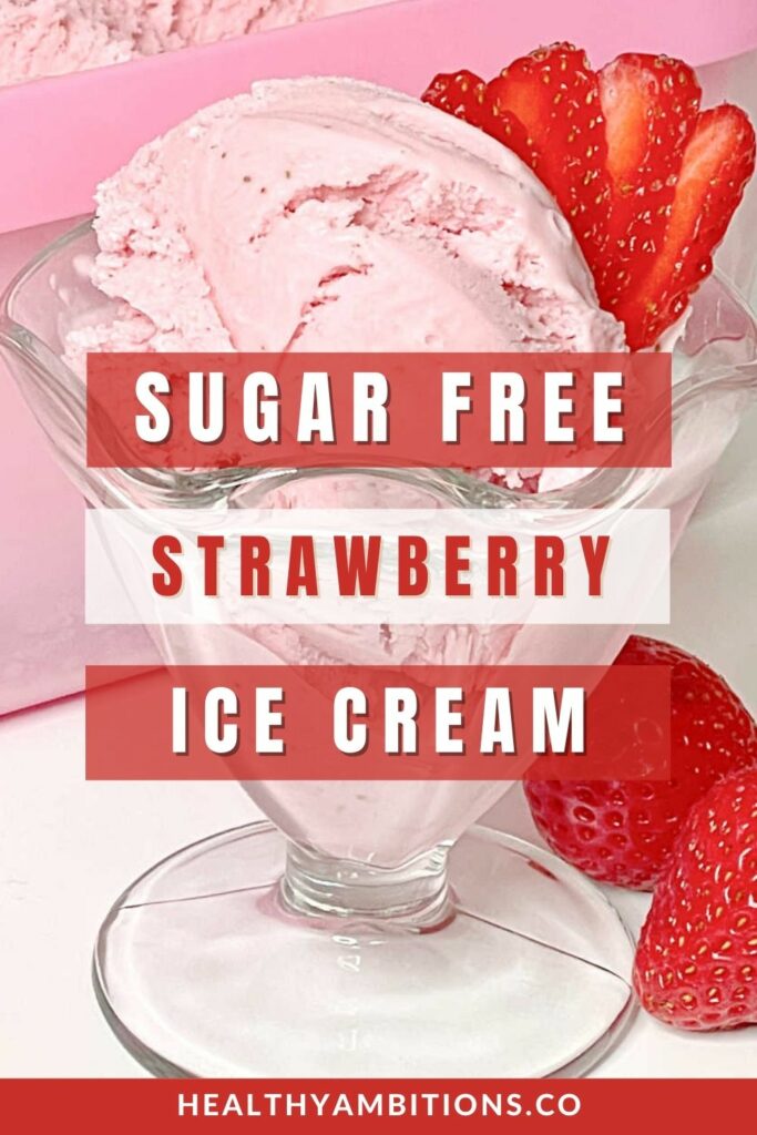 Keto Strawberry Ice Cream Pinterest