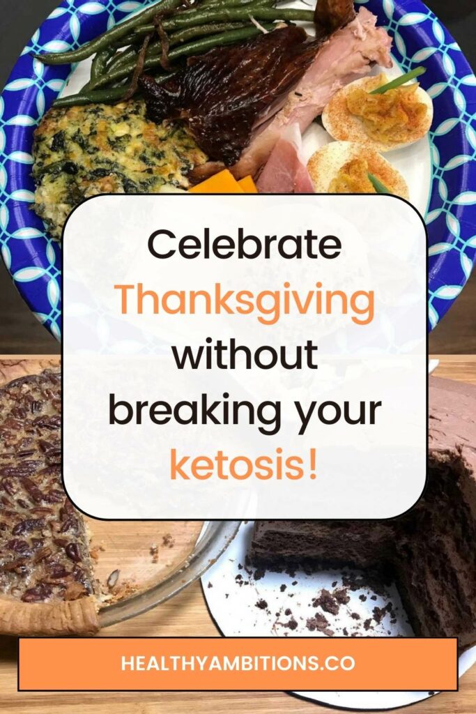 keto thanksgiving with keto dinner and keto dessert