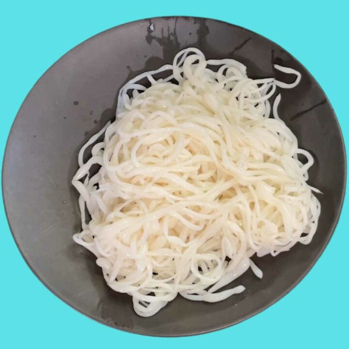 Keto Noodles on a plate Recipe Card