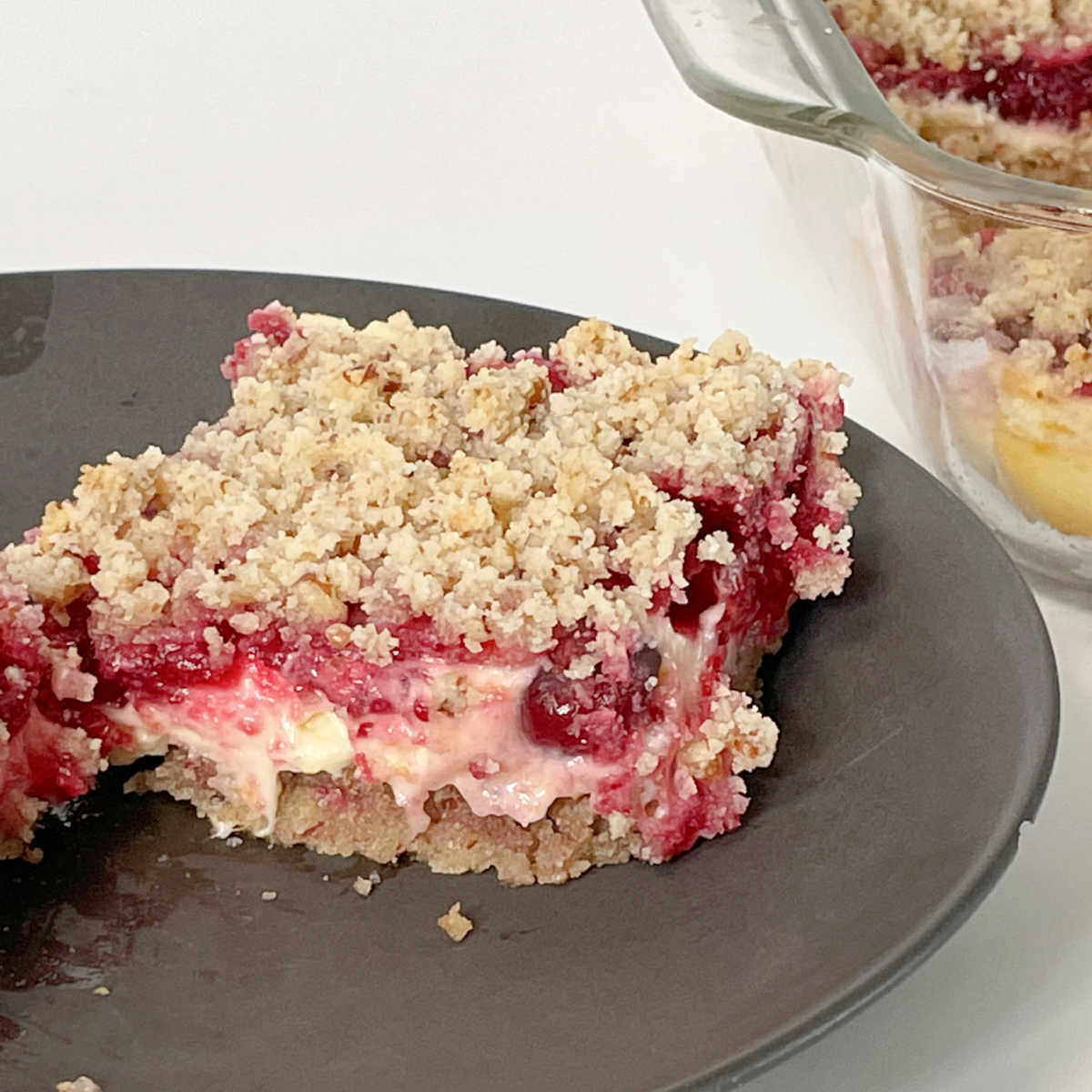 Keto Cranberry Cheesecake Bars FEATURE