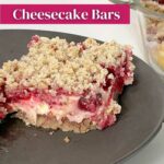 Keto Cranberry Cheesecake Bars PINTEREST