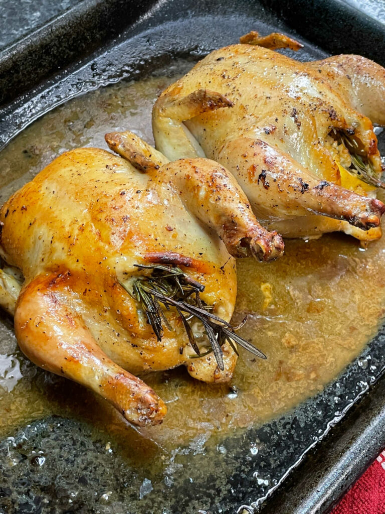 Cornish Game Hens Recipe roasting pan