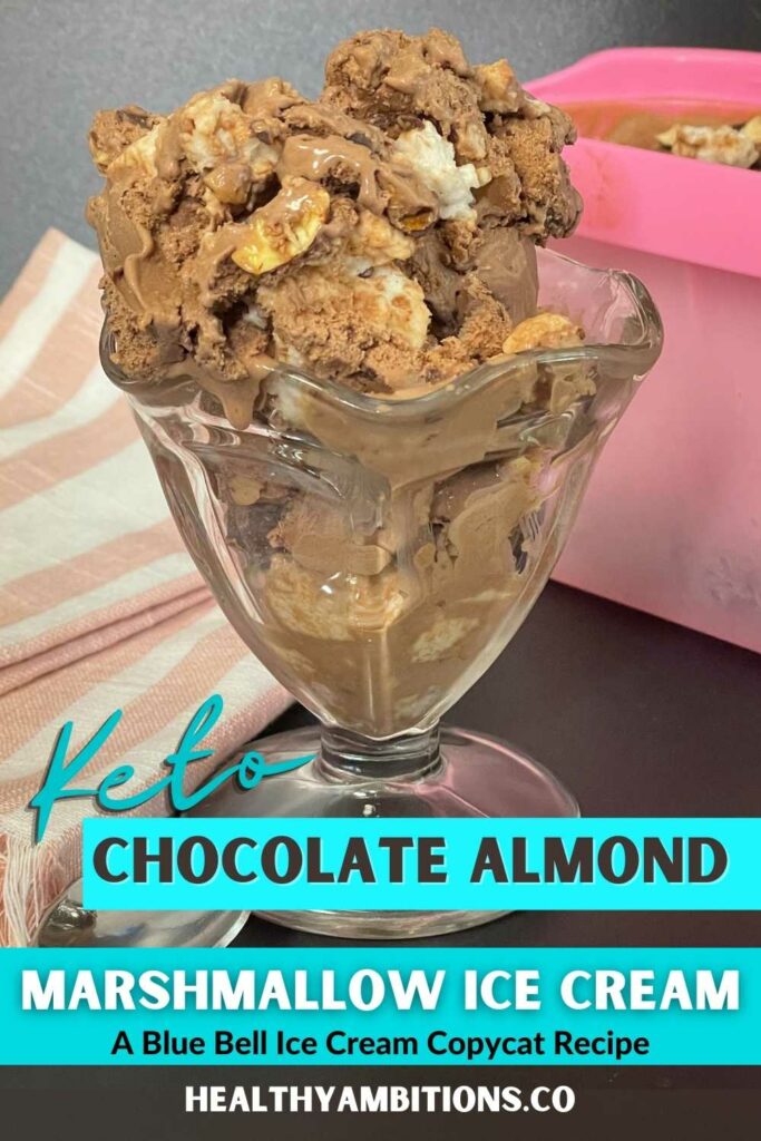Keto Chocolate Almond Marshmallow Ice Cream PINTEREST