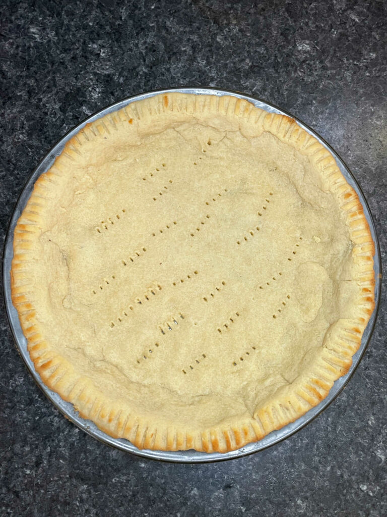 Keto Pie Crust baked