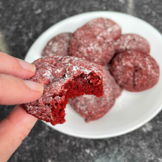 Keto Red Velvet Crinkle Cookies FEATURE 2
