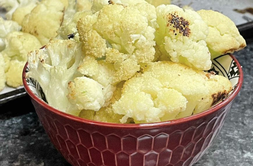 Basic Roasted Cauliflower Recipe (Easy Keto Sides)