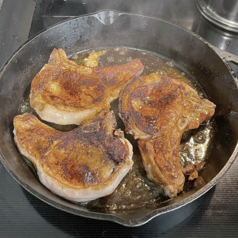 Skillet Fried Pork Chops (Low Carb and Keto Approved)