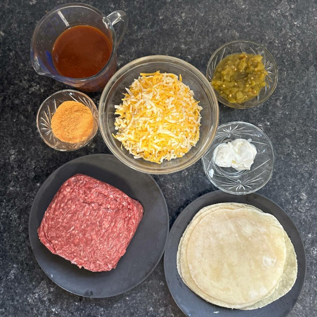 Keto Beef Enchiladas Ingredients
