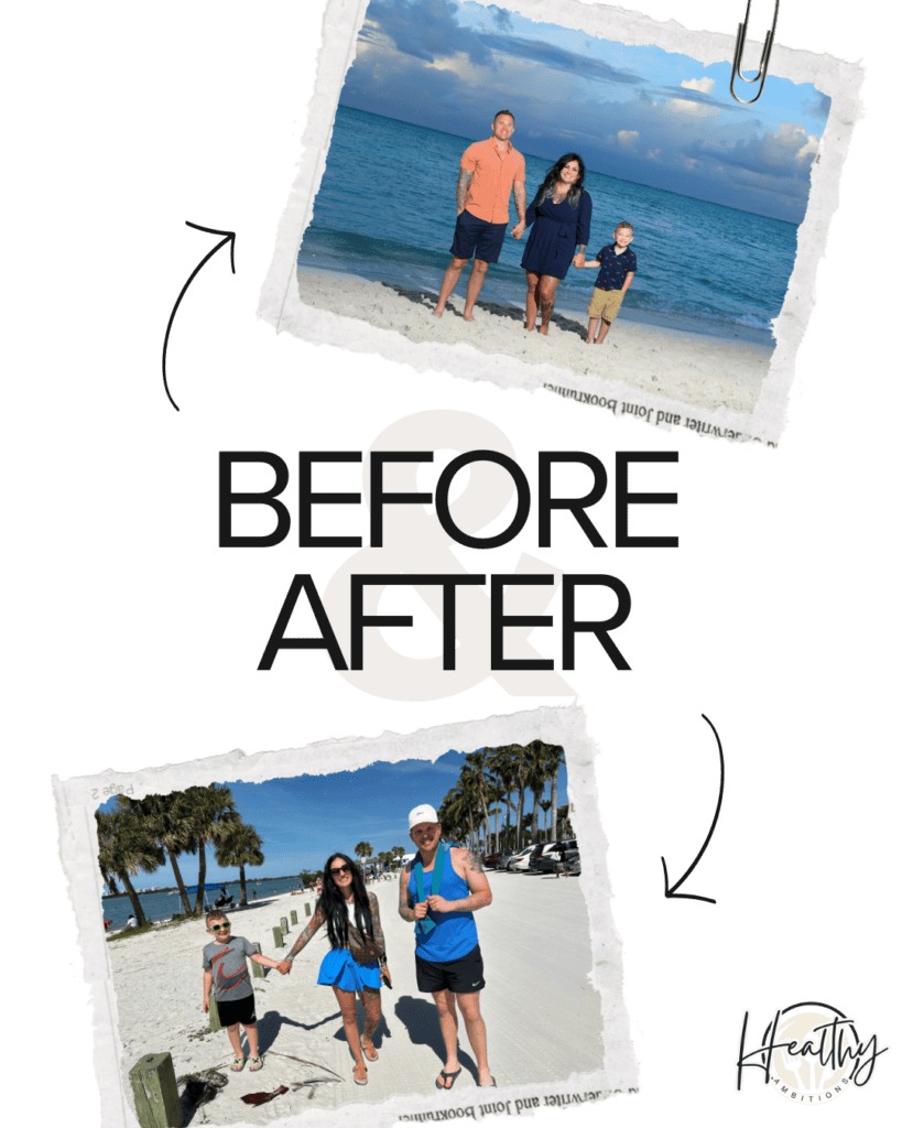 before and after post