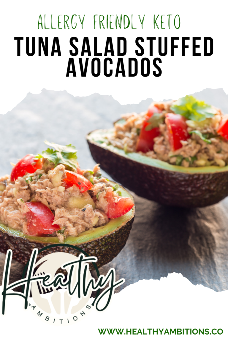 tuna stuffed avocados