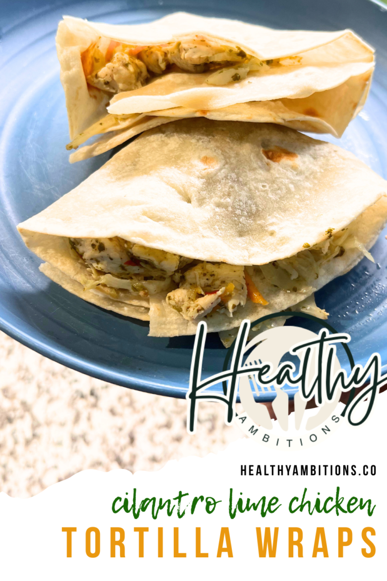 cilantro lime chicken wraps