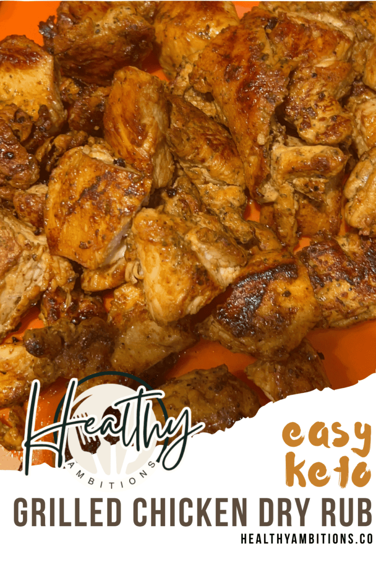 Juicy grilled chicken pieces with crispy, flavorful coating, perfect for healthy meal prep.