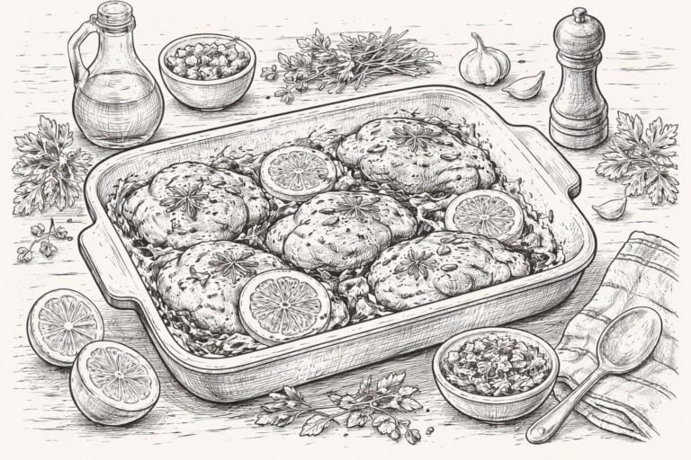 Crispy Baked Lemon Herb Chicken Thighs Recipe