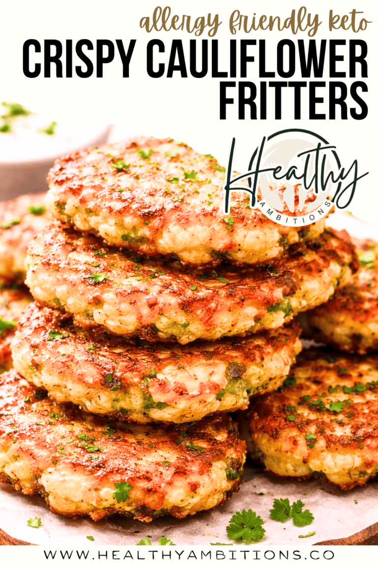 Crispy Cauliflower Fritters (Low-Carb & Dairy-Free)
