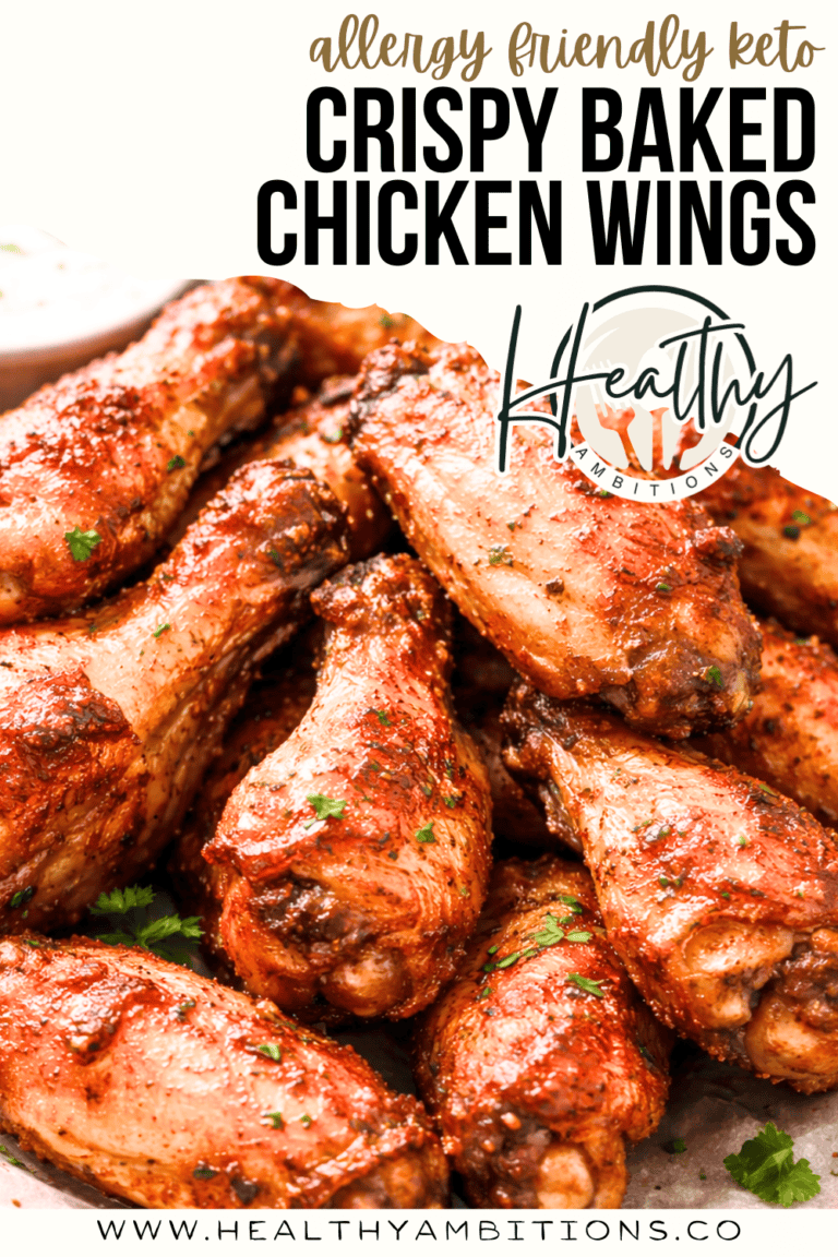 Crispy Baked Chicken Wings Low Carb Recipe