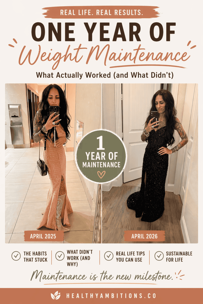 One Year of Weight Maintenance — What Actually Worked (and What Didn’t)